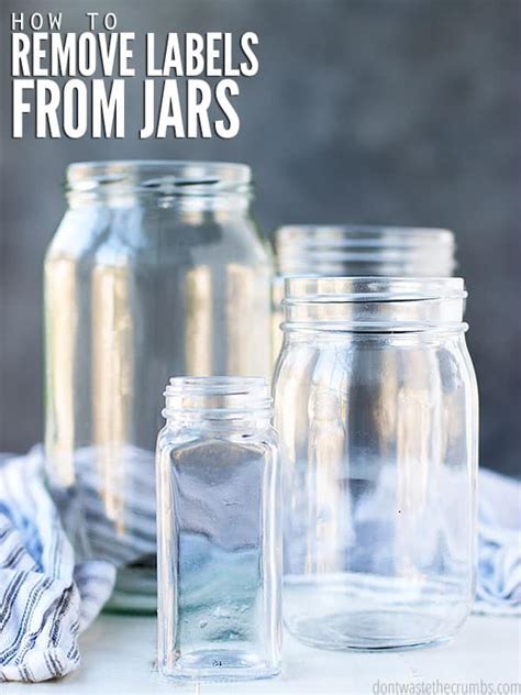 How to Remove a Label from a Glass Jar: Why Do Labels Stick So Well Anyway?